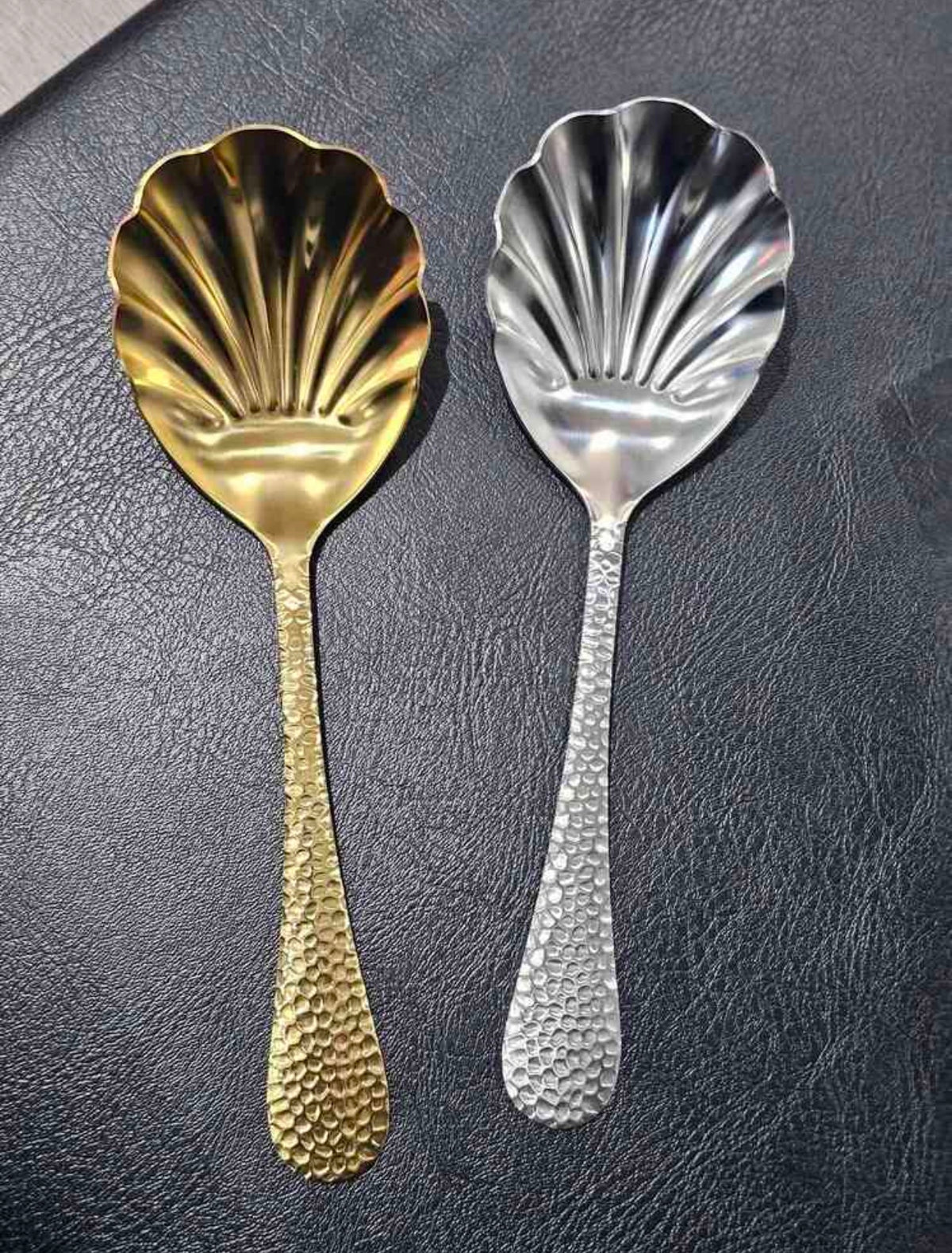 Shell serving spoon