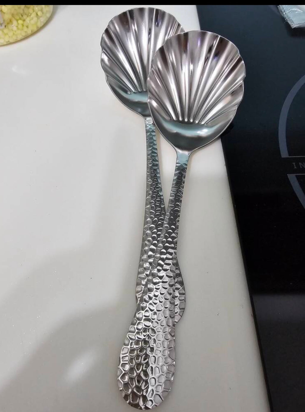 Shell serving spoon